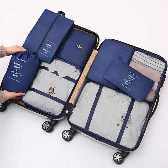 8Pcs/set Large Capacity Travel Organizer